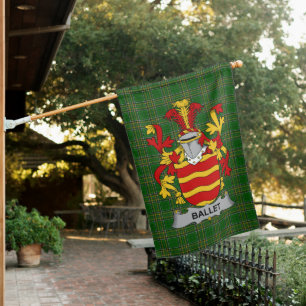  Irish Ballet Coat of Arms Family Crest Ireland House Flag