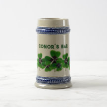 Irish Bar Four-leaf Clover Personalized