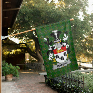  Irish Bateson Coat of Arms Family Crest Ireland House Flag