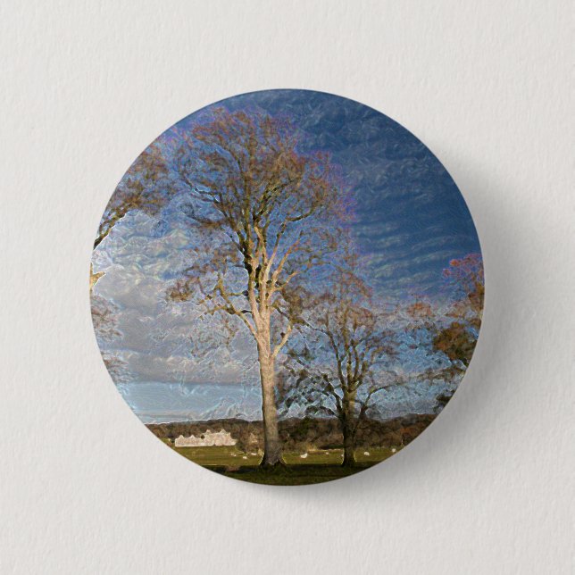 Irish Beech Trees Button (Front)