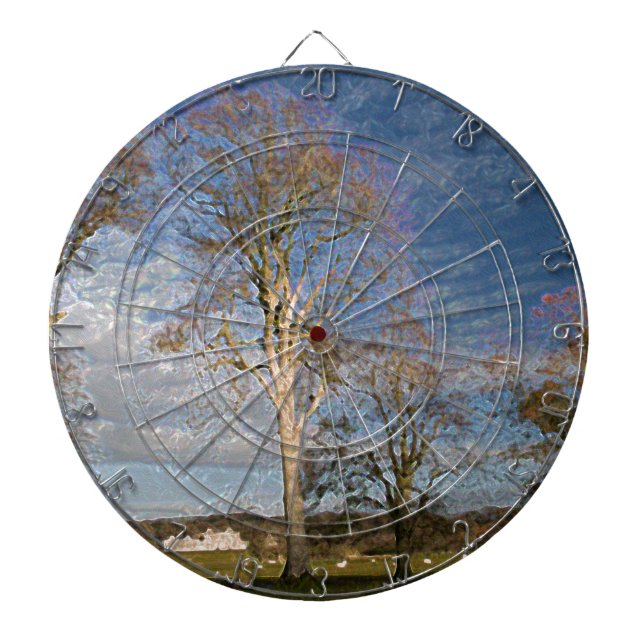 Irish Beech Trees Dart Board (Front)