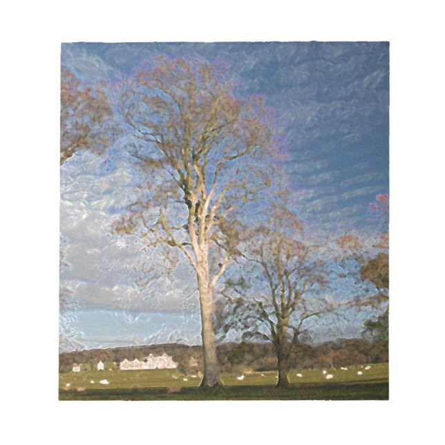 Irish Beech Trees Notepad (Front)