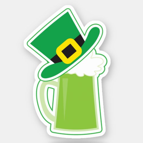 Irish Beer Contour Sticker