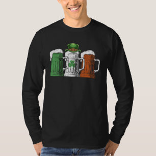 Irish Beer Ireland Flag St Patricks Day Beer  Men  T-Shirt