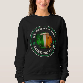 Irish Beer Ireland Flag St Patricks Day Drinking Sweatshirt