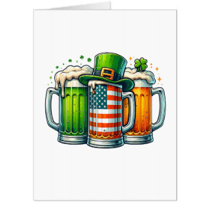 Irish Beer Ireland St Patricks Day Drinking Party Card