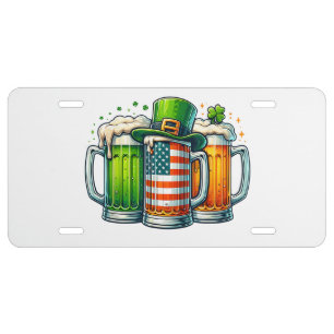 Irish Beer Ireland St Patricks Day Drinking Party License Plate