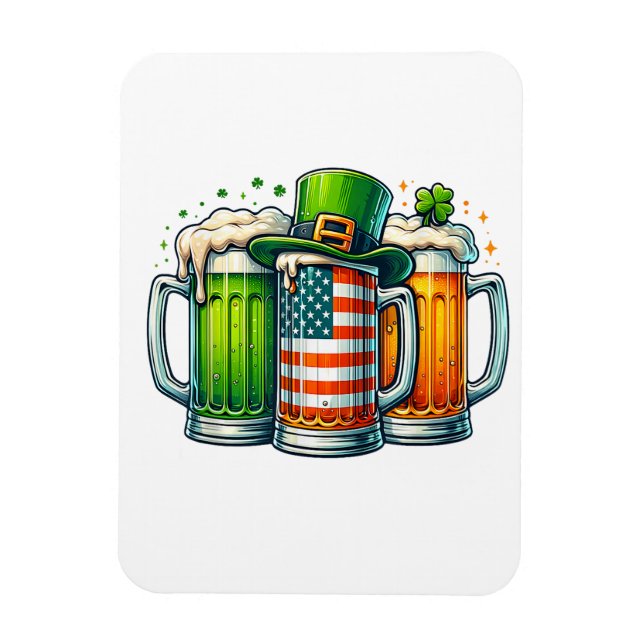 Irish Beer Ireland St Patricks Day Drinking Party Magnet (Vertical)