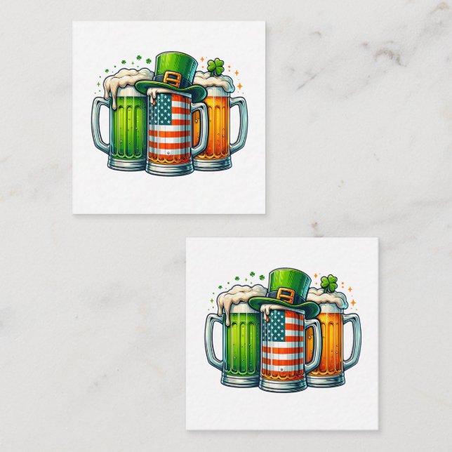 Irish Beer Ireland St Patricks Day Drinking Party Note Card (Front/Back)