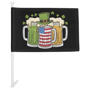 Irish Beer Ireland USA American Flag St Patrick's