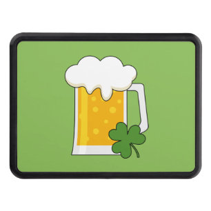 Irish Beer Mug with Shamrock Clover Hitch Cover