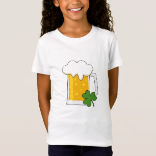 Irish Beer Mug with Shamrock Clover T-Shirt