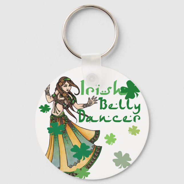 Irish Belly Dancer Keychain (Front)
