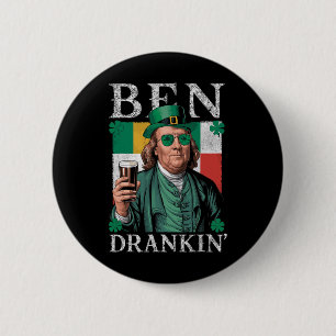 Irish Ben Drankin Beer - St Pattys Men And Women 8 Button