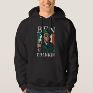 Irish Ben Drankin Beer - St Pattys Men and Women Hoodie