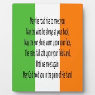 Irish Bessing Prayer  Plaque
