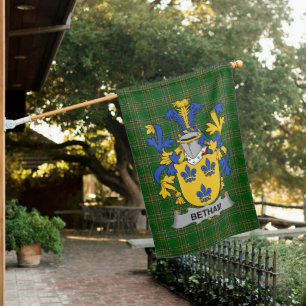  Irish Betham Coat of Arms Family Crest Ireland House Flag