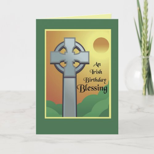 Irish Birthday Blessing Card