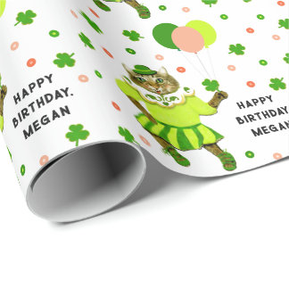 Irish Birthday Gift Wrapping Paper