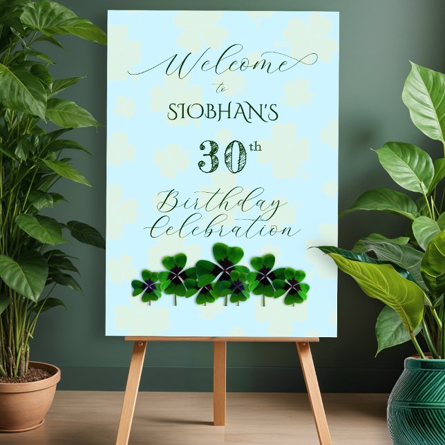 Irish Birthday Party Welcome Faux Canvas Print (Creator Uploaded)