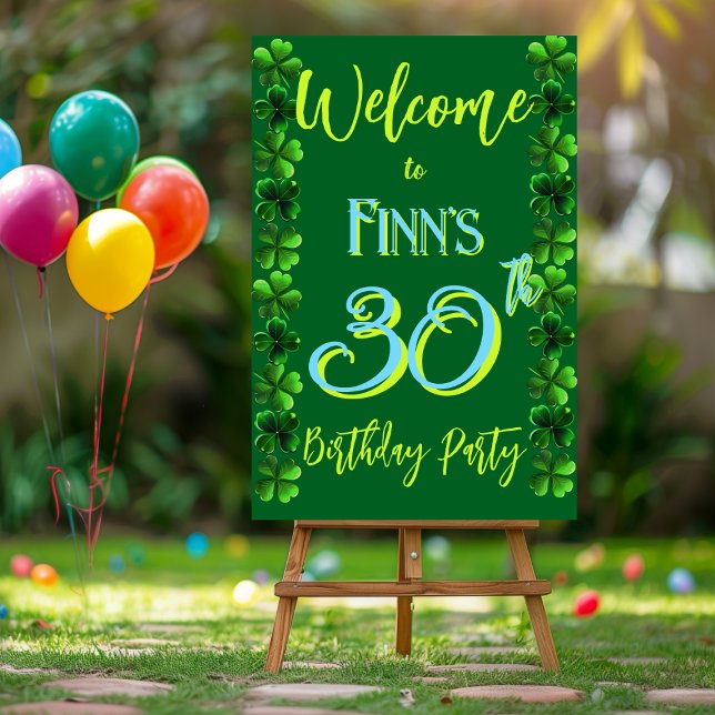 Irish Birthday Party Welcome sign (Creator Uploaded)