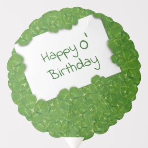 Irish Birthday Shamrocks Balloon