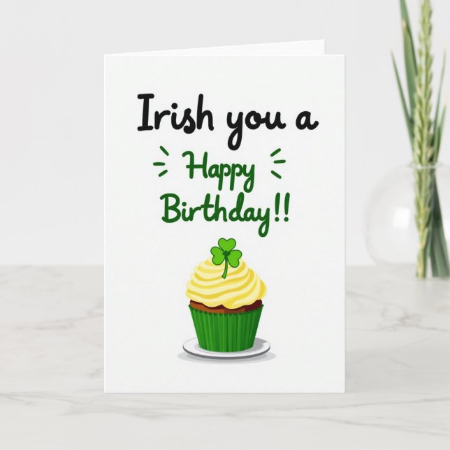 Irish Birthday Wish Card (Front)