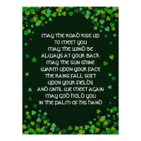 Irish Blessin - Shamrock Design
