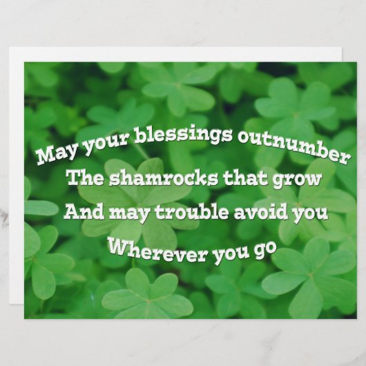 Irish Blessing (Front/Back)