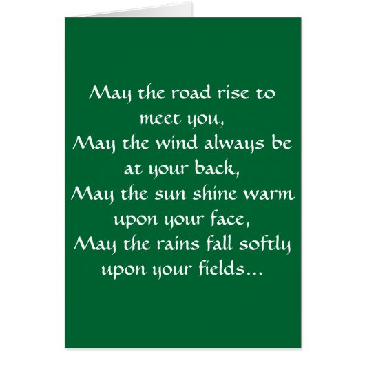 Irish Blessing 2 Cards (Front)