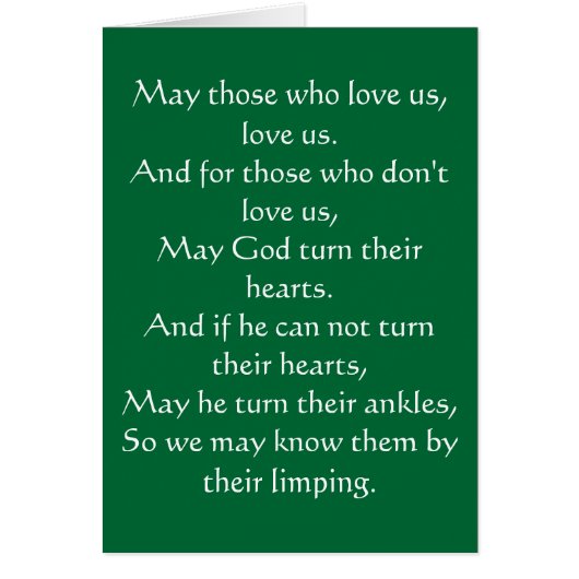 Irish Blessing 3 Cards (Front)
