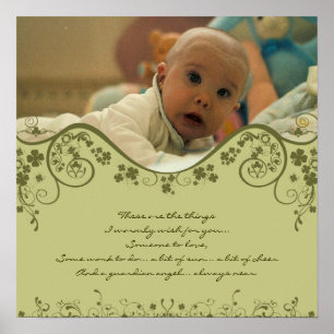 Irish Blessing - a Guardian Angel Always Near Poster