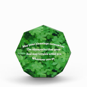 Irish Blessing Acrylic Award