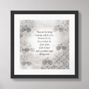 Irish Blessing Angel Someone to Love Some Work Framed Art