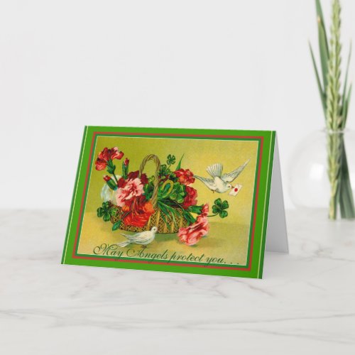 Irish Blessing Angels Protect You St Patricks Card