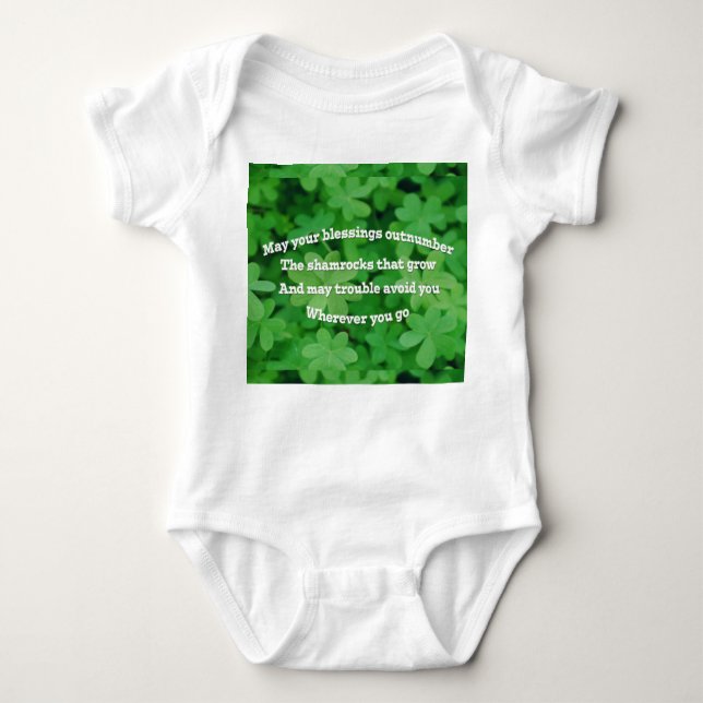 Irish Blessing Baby Bodysuit (Front)