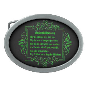 Irish Blessing Belt Buckle