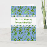 Irish Blessing Birthday Card at Zazzle