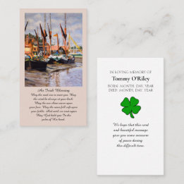 Irish Blessing Blue Purple Green Orange Prayer Business Card