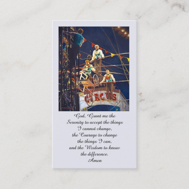 Irish Blessing Blue Red Green Orange Yellow Business Card (Front)