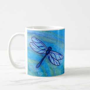 Irish Blessing Brave Blue Dragonfly Courage Coffee Mug
