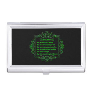 Irish Blessing Business Card Holder