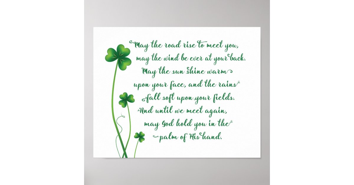 Irish Blessing Calligraphy Print | Zazzle.com