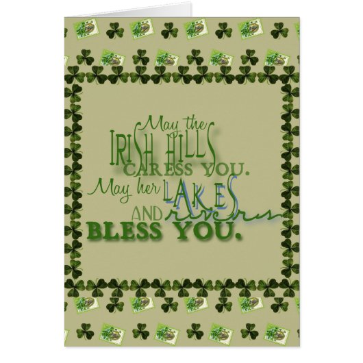 Irish Blessing Card (Front)