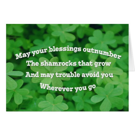 Irish Blessing Cards (Front Horizontal)