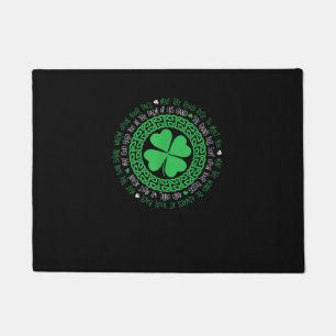 Irish Blessing Celtic Knot 4 Leaf Clover - St. Pat Doormat