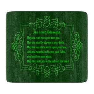 Irish Blessing Cutting Board