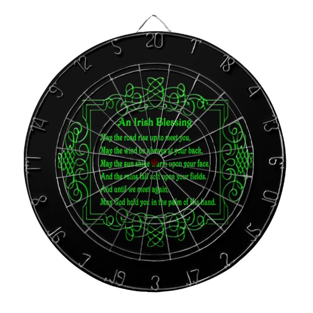 Irish Blessing Dart Board (Front)