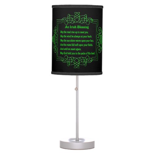 Irish Blessing Desk Lamp