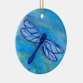 Irish Blessing Dragonfly Quote Ceramic Ornament (Right)